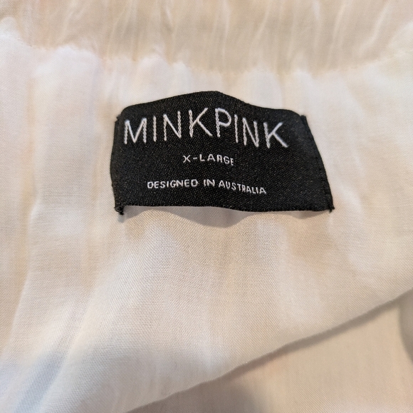 Minkpink Women's Tabitha Dress in Rayon-voile Halterneck Orange Sz XL Like New! - Picture 9 of 11